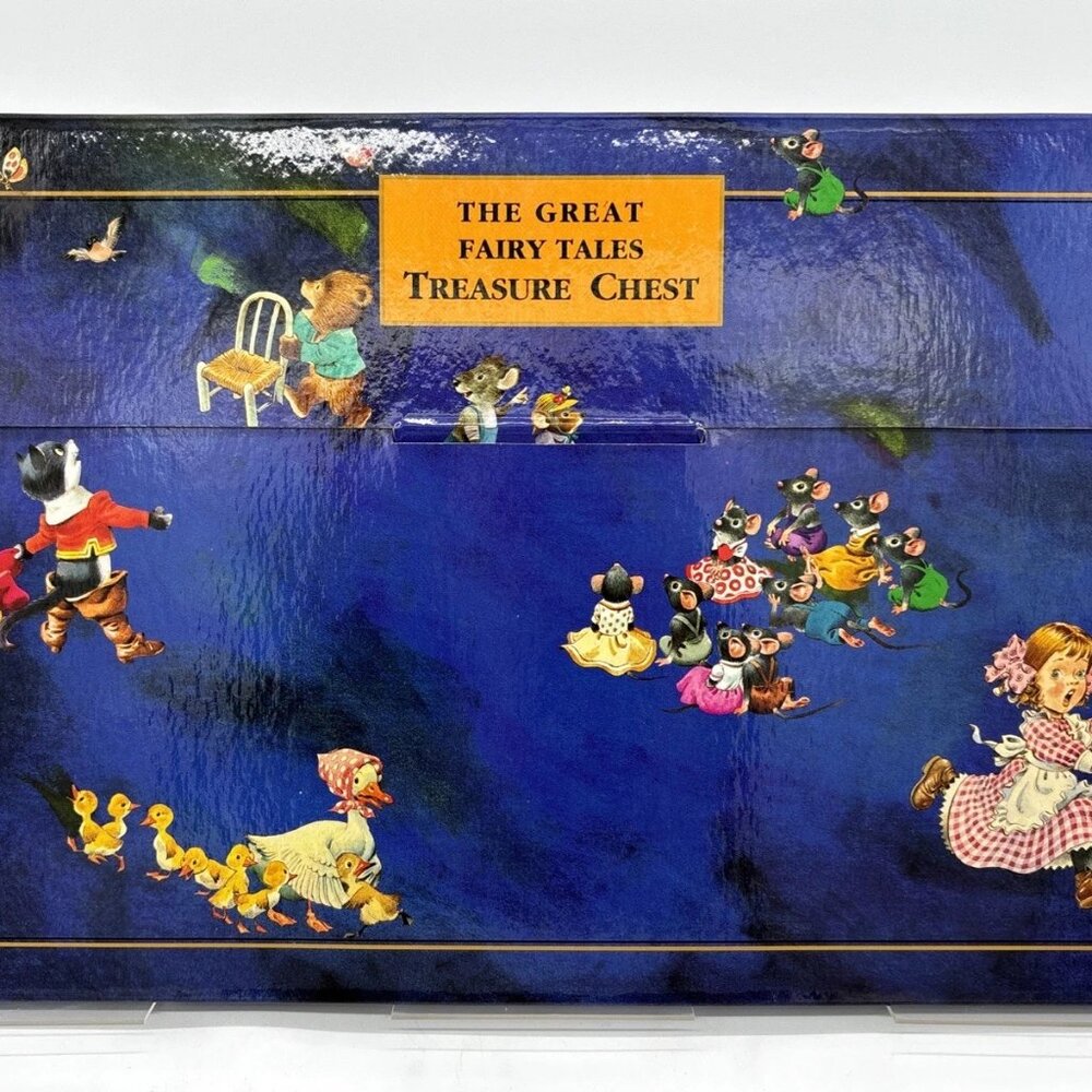 Vintage Tormont The Great Fairy Tales Treasure Chest 5 Children’s Jumbo Book Set